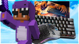 Keyboard + Mouse Sounds ASMR (Glorious GMMK + Glorious MODEL O) | Hypixel Bedwars