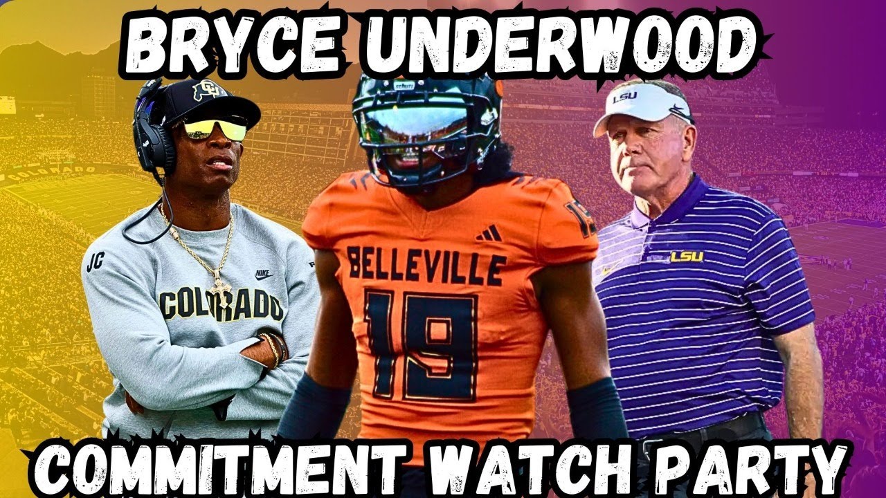 Bryce Underwood 2025 1 Ranked QB Commitment Watch Party YouTube