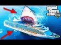 ЧТО БУДЕТ ЕСЛИ МЕГАЛОДОН НАПАДЁТ НА КОРАБЛЬ В ГТА 5 МОДЫ! MEGALODON ОБЗОР МОДА ВИДЕО ИГРЫ GTA 5 MODS