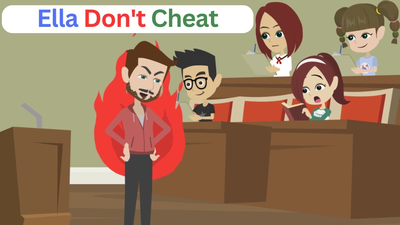 Ella's SHOCKING Test Cheating Confession Comedy Animated Story 2D