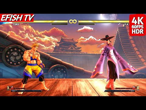 Luke vs FANG (Hardest AI) - Street Fighter V | 4K 60FPS HDR