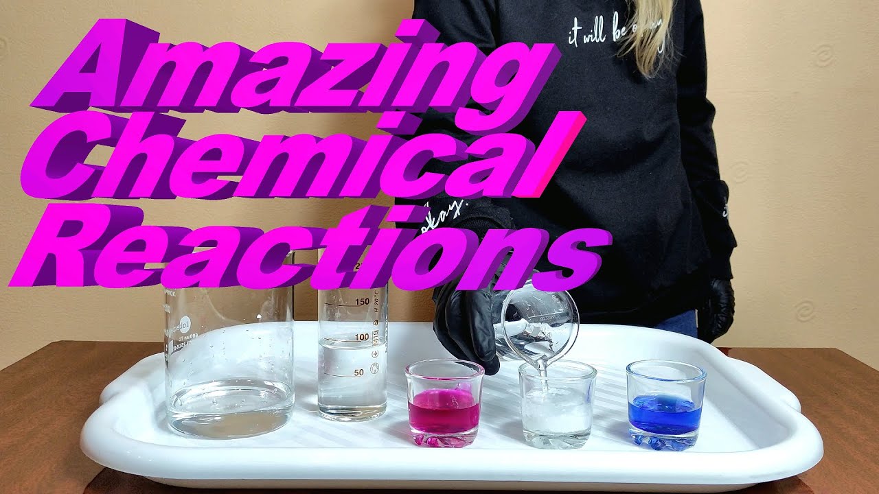 Цветной и эффектный химический эксперимент. Amazing Chemical Reactions