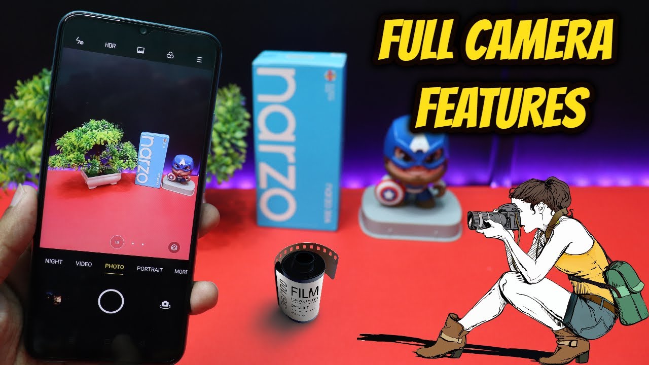 Realme narzo 30A Full Camera Features 📸