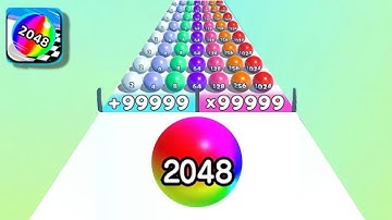 BALL RUN 2048 GAME : Best Score Gameplay - Android iOS Games