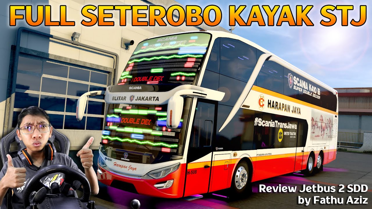 BUS KALEM JADI GARANG !! Review Mod Jetbus 2 SDD Full ACC & Strobo