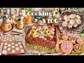 【Cooking Vlog】お花スイーツを大量生産してお家に彩りを!🏡🌼お菓子作りを楽しむ社会人の製菓記録👩&zwj;🍳🌷花壇ケーキ|マカロン|プリン|タルト
