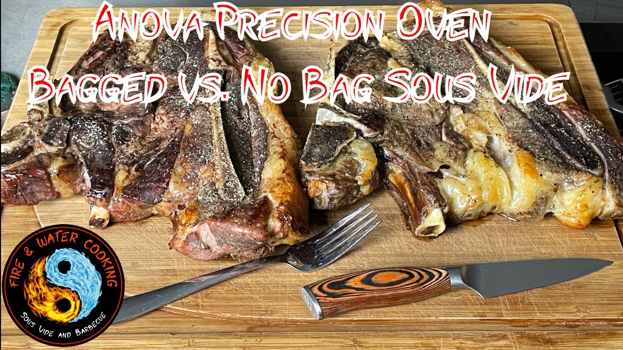 Anova Precision Oven Sous Vide Mode Bagged vs. Bagless on Chuck Steaks 