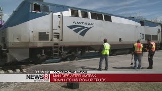 1 dead in train-truck collision in southwestern Illinois