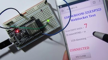 ESP-WROOM-32 ( ESP32 ) WebSocket LED Smart Phone Control