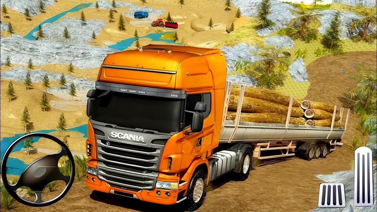 Indian Truck Simulator | 3D Game forPC | Cargo Truck Driving game withsteering wheel