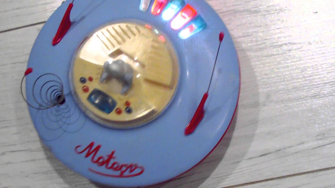 VINTAGE BATTERY OPERATED SPACE TOY FLYING SAUCER METEOR BY PALART 1970's RARE