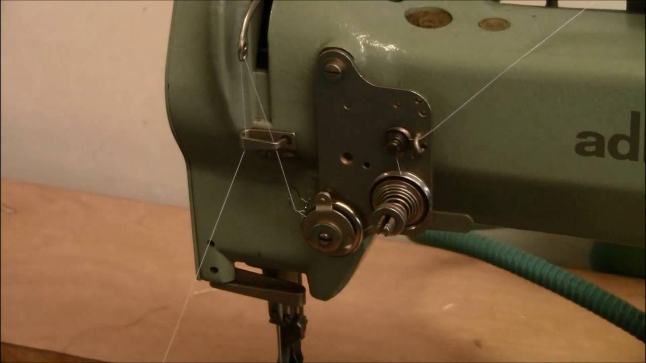 Adler Leather Machine Threading Tutorial YouTube