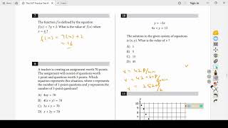 Digital SAT Math Practice Test 1 Complete Solution
