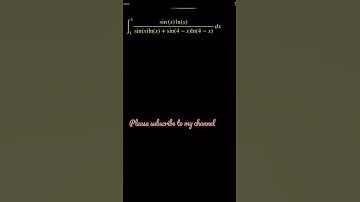 Solving an integration problem involved trigonometry and logarithm but with very simple answer.