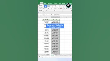 Creating Barcodes in Excel: Easy & Short Step-by-Step Guide | Excel Tips  #excel #exceltips