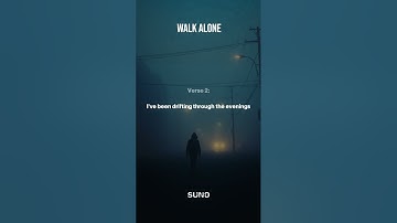 🎵 WALK ALONE — Official Lyric Video | Scaveng3r Audio Lab