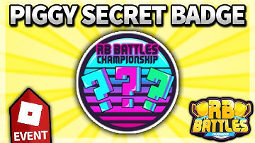 How to get *SECRET* PIGGY RB BATTLES Season 3 EVENT BADGE!! (Roblox Piggy) *FIRST BIT FOUND?!*