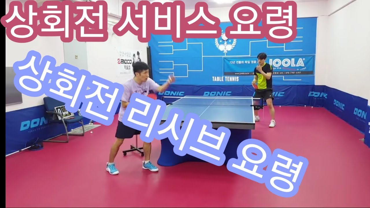 상회전 서브 요령 및 리시브 요령 (Table Tennis Lesson) YouTube