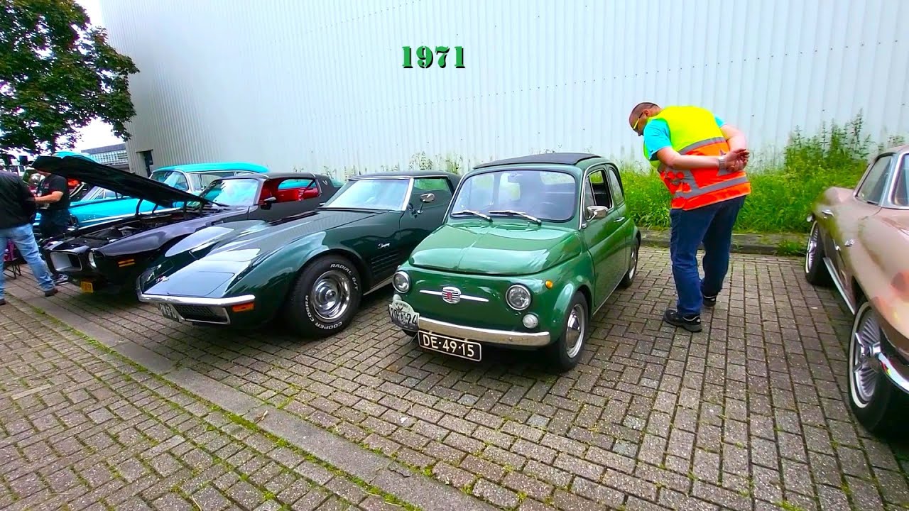 FIAT NUOVA 500, 1971. Старинные автомобили. Ретро-прогулка. Кулемборг, Нидерланды.
