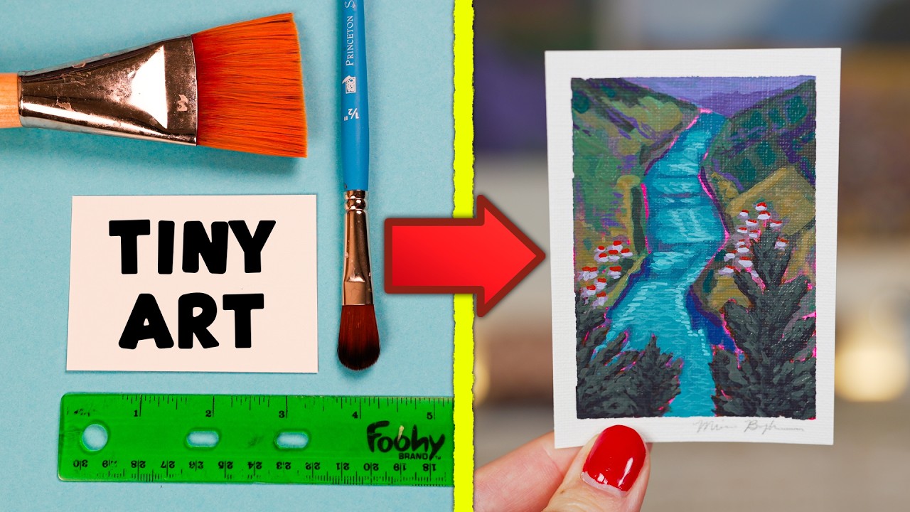 I Tried that Viral ACEO Painting Trend