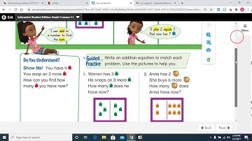 Envision math lesson video 1-1 for Thursday, March 4, 2021.