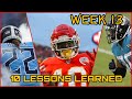 TOP 10 FANTASY FOOTBALL LESSONS LEARNED || Week 13 Fantasy Football