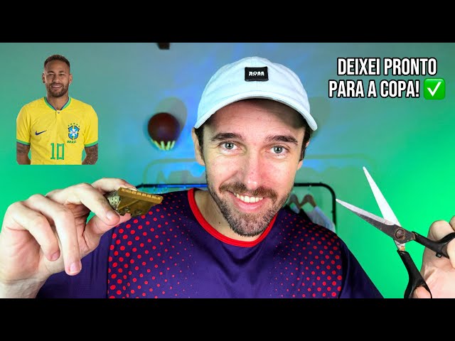 ASMR: Cortando cabelo do Neymar para a Copa do Mundo ⚽️🇧🇷