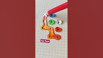 Nối các giọt nước lần lượt từ 1 đến 11 #iqtest #quiz #games #shorts