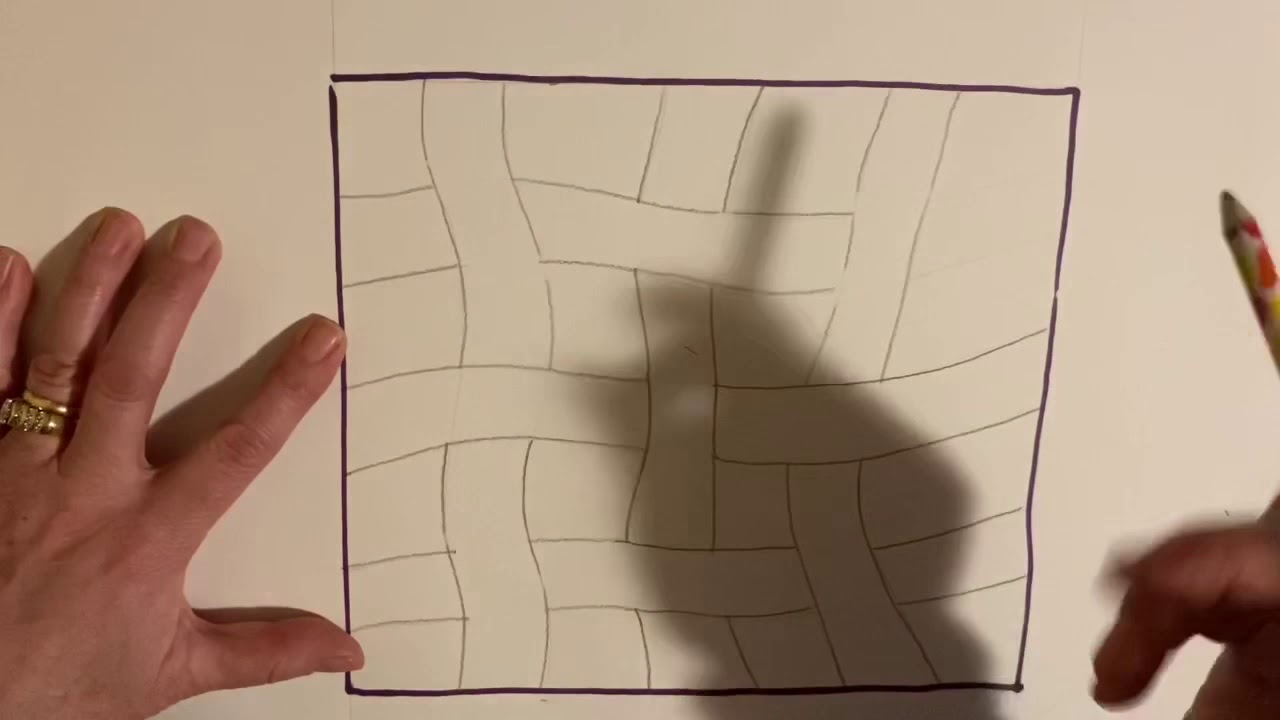 Drawing ribbons with Value and Zentangled designs YouTube