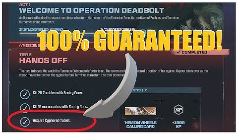 HOW TO ACQUIRE CYPHERED TABLET EVERY TIME GUARANTEED!!!! MW3 Zombies