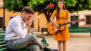ELLA CANTABA EN LA PLAZA Y UN MILLONARIO TRISTE SE DETUVO — Y LA MÚSICA LO CAMBIÓ TODO ENTRE ELLOS