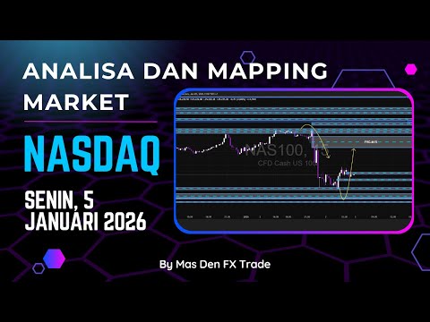 Analisa & Mapping Market NASDAQ Hari Ini | Senin, 5 Januari 2026