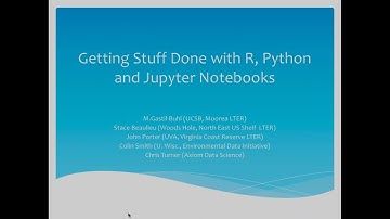 Getting Stuff Done with R, Python and Jupyter Notebooks