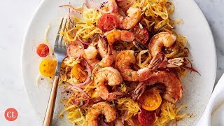 Pan-Seared Shrimp With Rosemary Spaghetti Squash | Our Favorite Recipes | Cooking Light