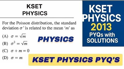 KSET Natuurkunde 2013 ||Vragen van voorgaande jaren ||KSET 2025