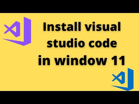 install visual studio code on window11 | install vscode in window 11
