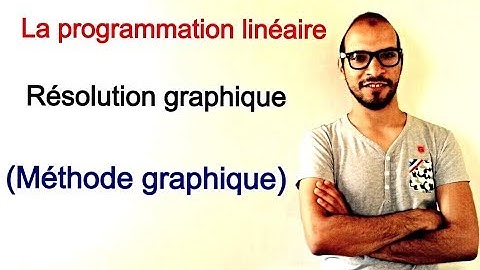 La programmation linéaire 1 : résolution graphique (méthode graphique)