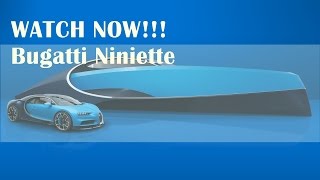 Hot News 2017!!! Bugatti Niniette 66 yacht is a 1,000 hp Chiron for the water