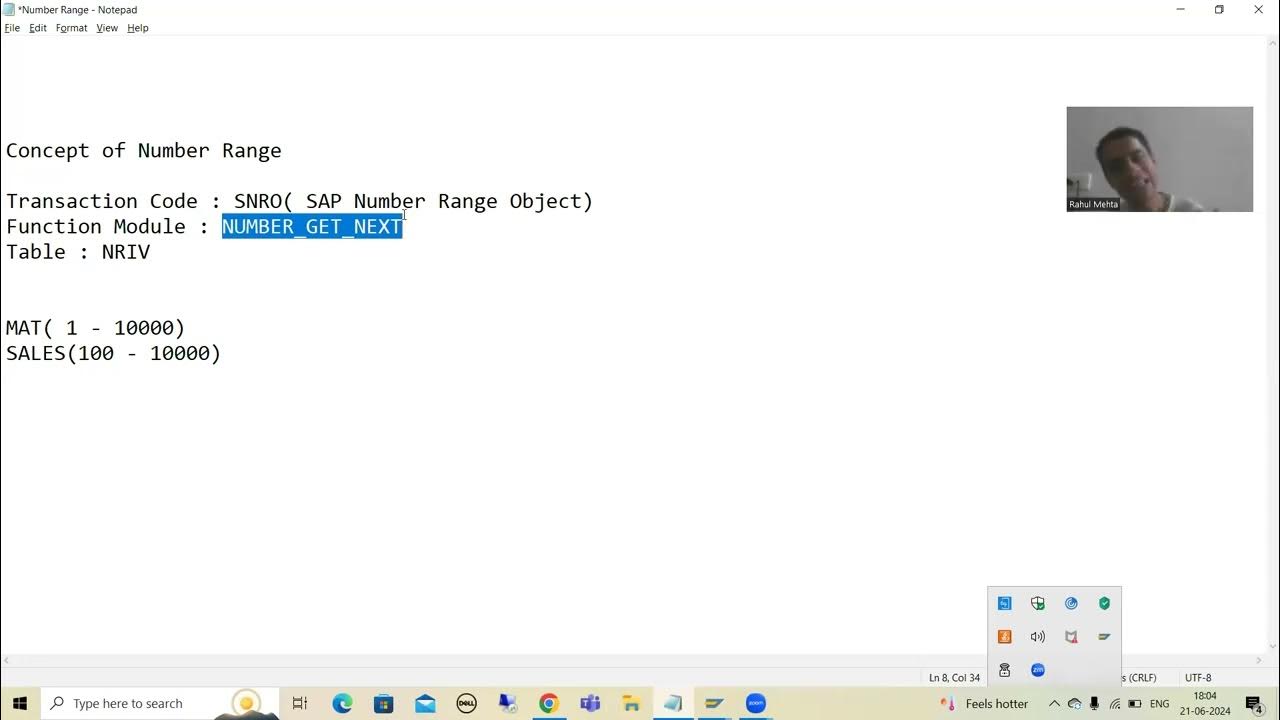 99 additional abap concepts number range introduction youtube