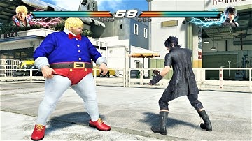 Bob vs Final Fantasy Noctis (Hardest AI) - Tekken 7 Arcade