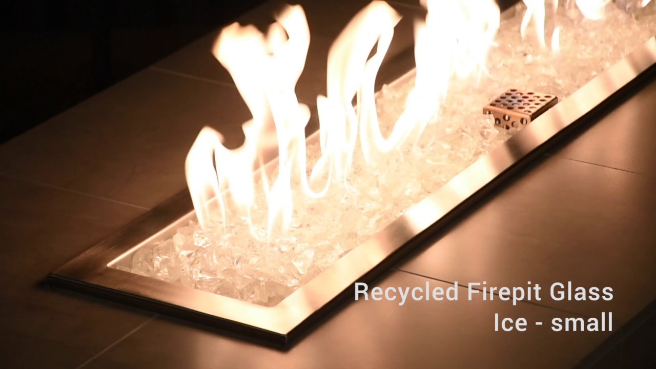 Modern Outdoor Products - American Fireglass - Recycled - Small - Ice