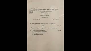 Mid Sem (Internal) Question || 1st semester || BA || Comment for Ques. pdf || #shorts #viralshorts