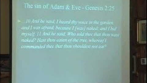 Divine Principle Introduction, The Fall, video #4/7