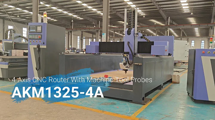 4-Axis CNC Router with Machine Tool Probe AKM1325-4A