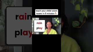 Learning to read vowel teams for beginning readers! #readingforkids #learntoread #summerreading