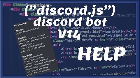 HELP SLASH COMMANDO || Discord V14 [Nederlands/Dutch]