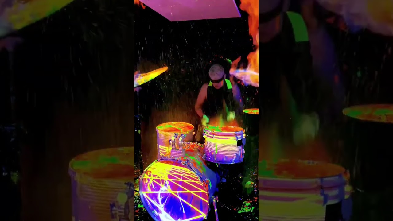 Made a painting with my Drumset 🖼