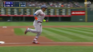NYM@COL: Cespedes opens the scoring with a solo shot