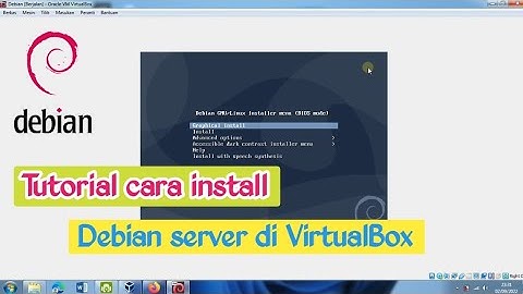 Tutorial cara install Debian di VirtualBox