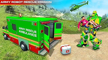 Army Ambulance Robot Car Games | Android Gameplay